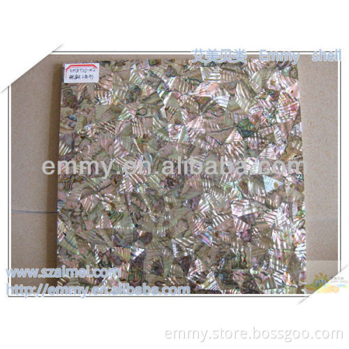 Modest luxury natural abalone.paua mother of pearl seashell mosaic wall tiles irregular triangle